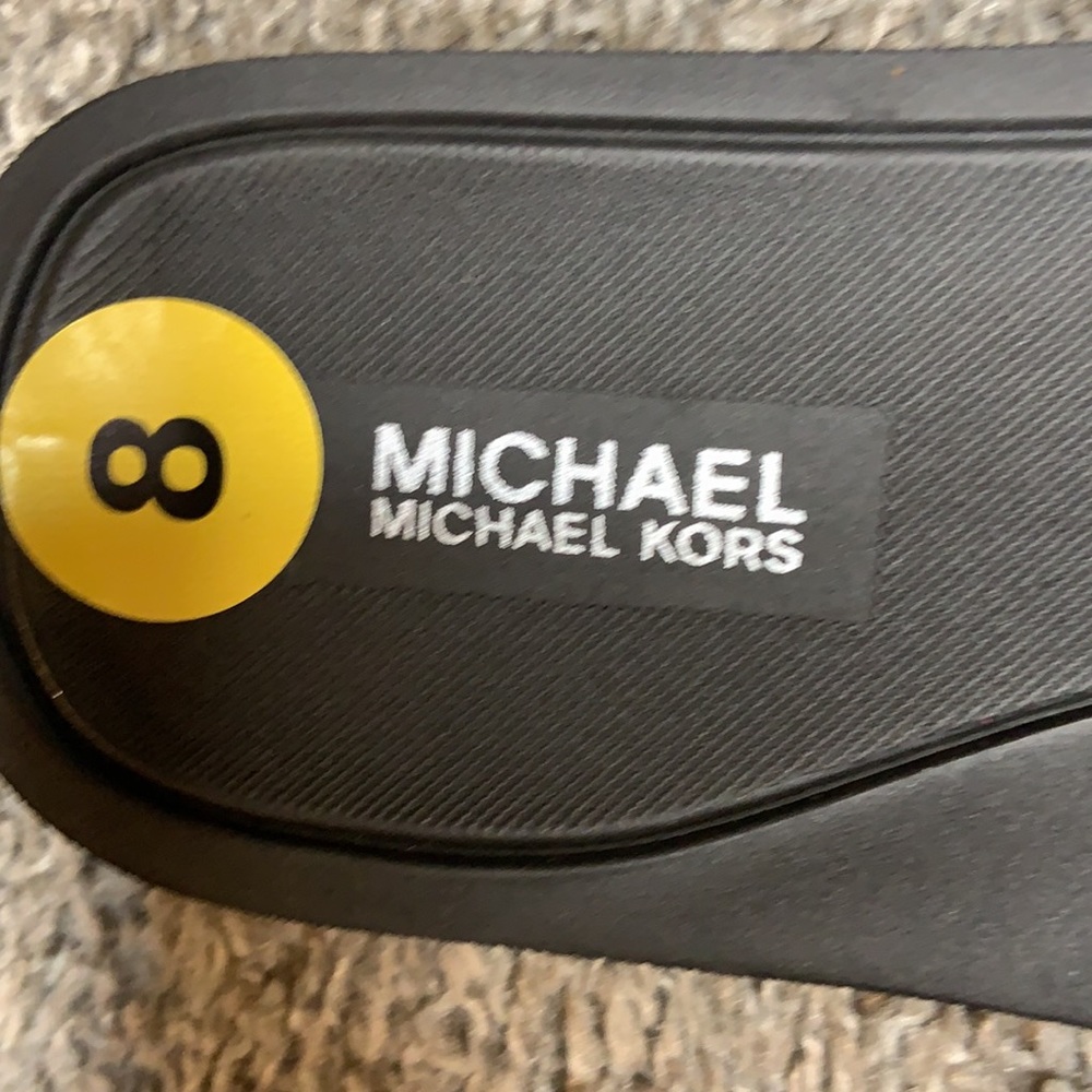 Michael Kors the MK Glitter Slides Black - Picture 10 of 10